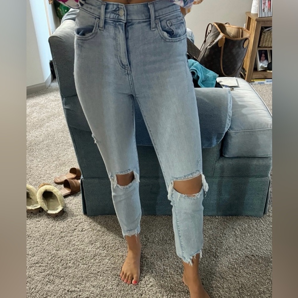 Pistola light wash straight jeans - size 24